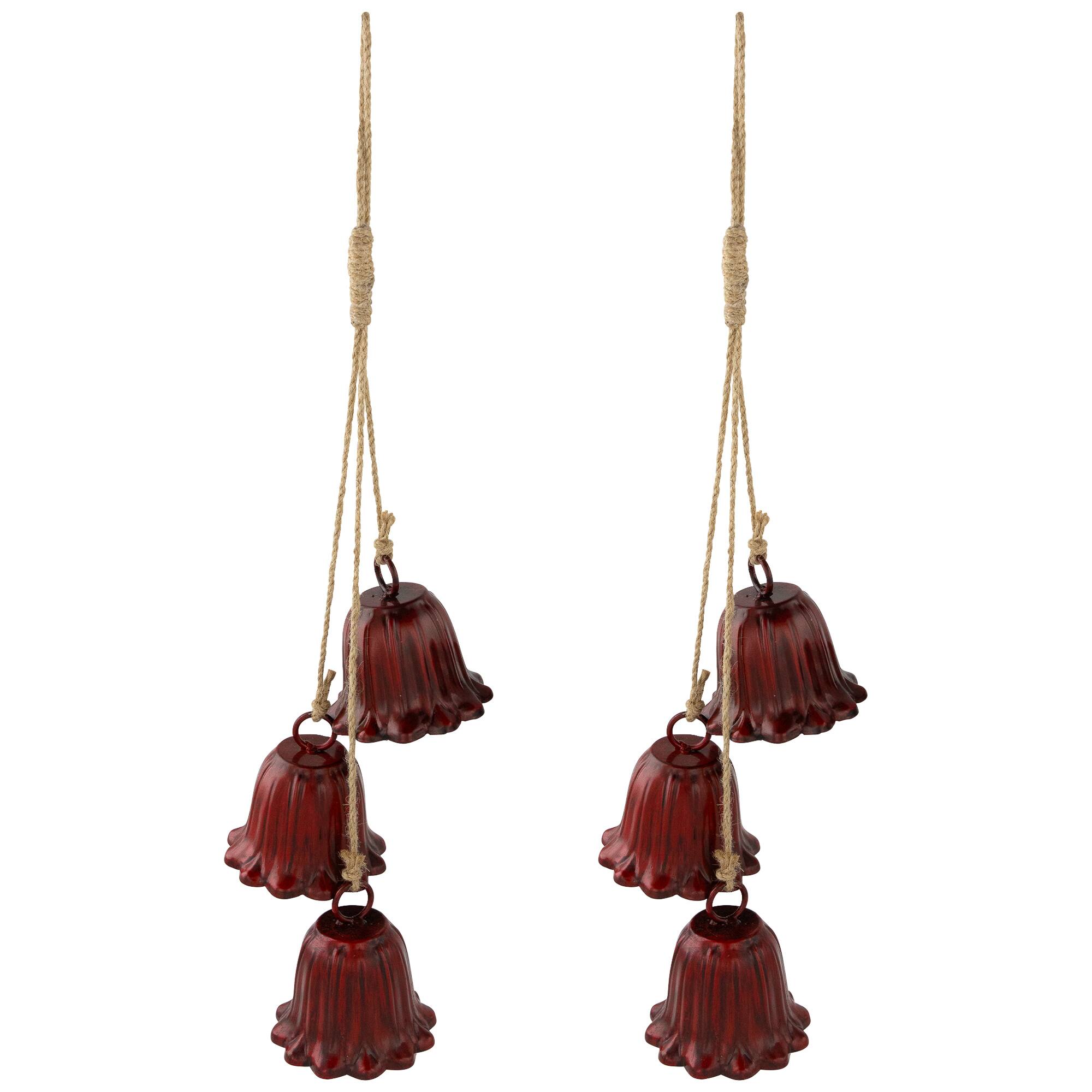 20" Fluted Bell Trio Christmas Decorations